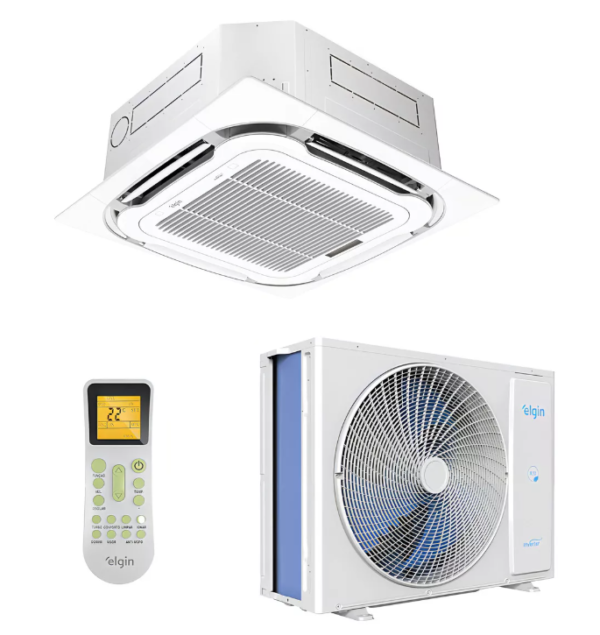 Ar Condicionado Cassete Inverter Plus Elgin 36.000 Btus R32 Frio 220v Branco