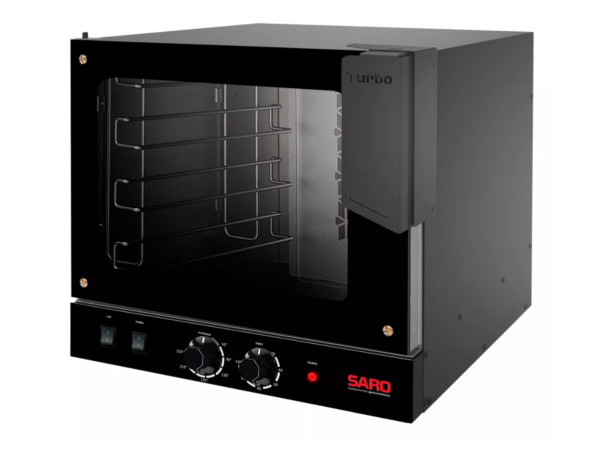 Forno Turbo Elétrico Vapor Plus Preto Saro 4 Esteiras