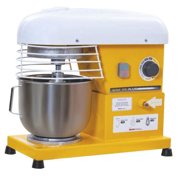 Batedeira Planetária Maná 5 Litros Semi Industrial Bivolt BPM-05P Amarela